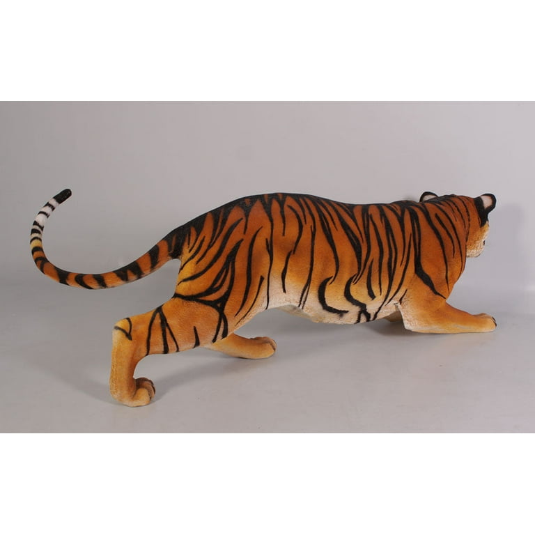 Crouching Bengal Tiger Life Size Statue 