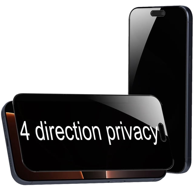 Protector de pantalla BWEDXEZ Privacy de vidrio templado para iPhone 16 Pro Max