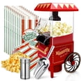thumbnail image 1 of GVAKMM Popcorn Machine, Hot Air Popcorn Maker Kit Gift Box, Portable Home Popcorn Popper Machine, 10-Cup,Oil-Free,Retro Style,Compact and Cute, 1 of 6
