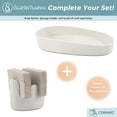 thumbnail image 4 of scarlettwares Ceramic Sponge Holder Double Sponge Holder Kitchen Cleaning Sponge Holder For Two Sponges, 4 of 5
