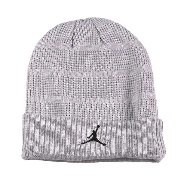 Nike Nike Jordan No Pom Beanie Adult One Size Grey Black Jumpman
