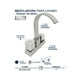 thumbnail image 2 of Llave Mezcladora Baño Lavabo Alfa  Acero Inoxidable Cromada Manerales Cuadrados, 2 of 2
