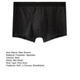thumbnail image 7 of zeranth Men Boxers Underwear Men Soft Summer Ultrathin Breathable Elastic Solid Panties Mid Waist Patchwork Loose Comfortable Boxer, 7 of 7