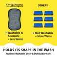 thumbnail image 2 of Tuff-Scrub Fresh Microfiber Scrub-N-Wipe Pads, with SILVADUR for Odor Control, Non-Scratch Scrubbing Sponge, Large Size 6-Pack, 2 of 6