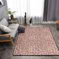 thumbnail image 2 of DouZhe Fashion Leopard Print Pastels Pattern Area Rugs Non-Slip Machine Washable Floor Mat, Style Carpet Doormat, 63x48 inches, 2 of 6