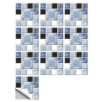 Waterproof 3D Tile Sticker,10 Sheets 3.94"x3.94"Mosaic Vinyl Backsplash Tiles,Decorative Tile Wallpaper,Self-Adhesive Peel and Stick Subway Tile Stickers Stick on Wall Tiles for Kitchen Bathroom Decor