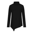 thumbnail image 6 of QUYUON Pullover Sweatshirts for Women Deals Loose Sweatshirts Women Polyester Long Sleeve Crew Neck Solid Pullover Tops Style S-1120 Breathable Ladies Graphic Sweatshirts Tailored Fit Shirts Black M, 6 of 6