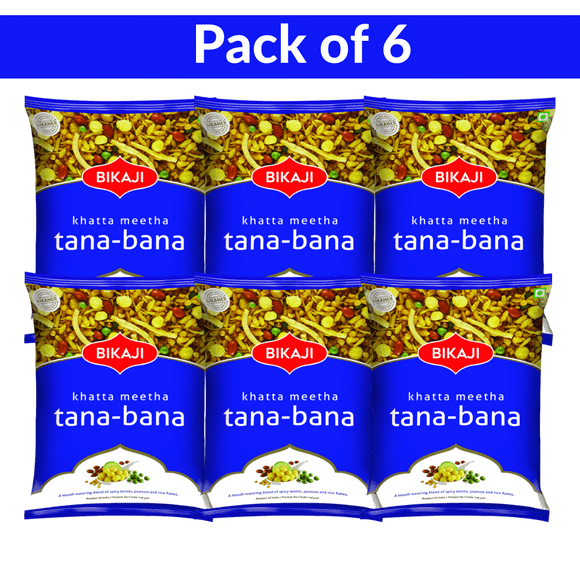 BIKAJI KHATTA MEETHA 140G X 6