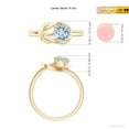 thumbnail image 5 of Angara Natural 0.72 Ct. Aquamarine Solitaire Ring in 14K Yellow Gold for Women (Ring Size: 3.5), 5 of 10