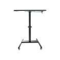 thumbnail image 3 of StarTech.com Mobile Standing Desk - Portable Sit-Stand Ergonomic Height Adjustable Cart on Wheels - Rolling Computer-Laptop Workstation, 3 of 8