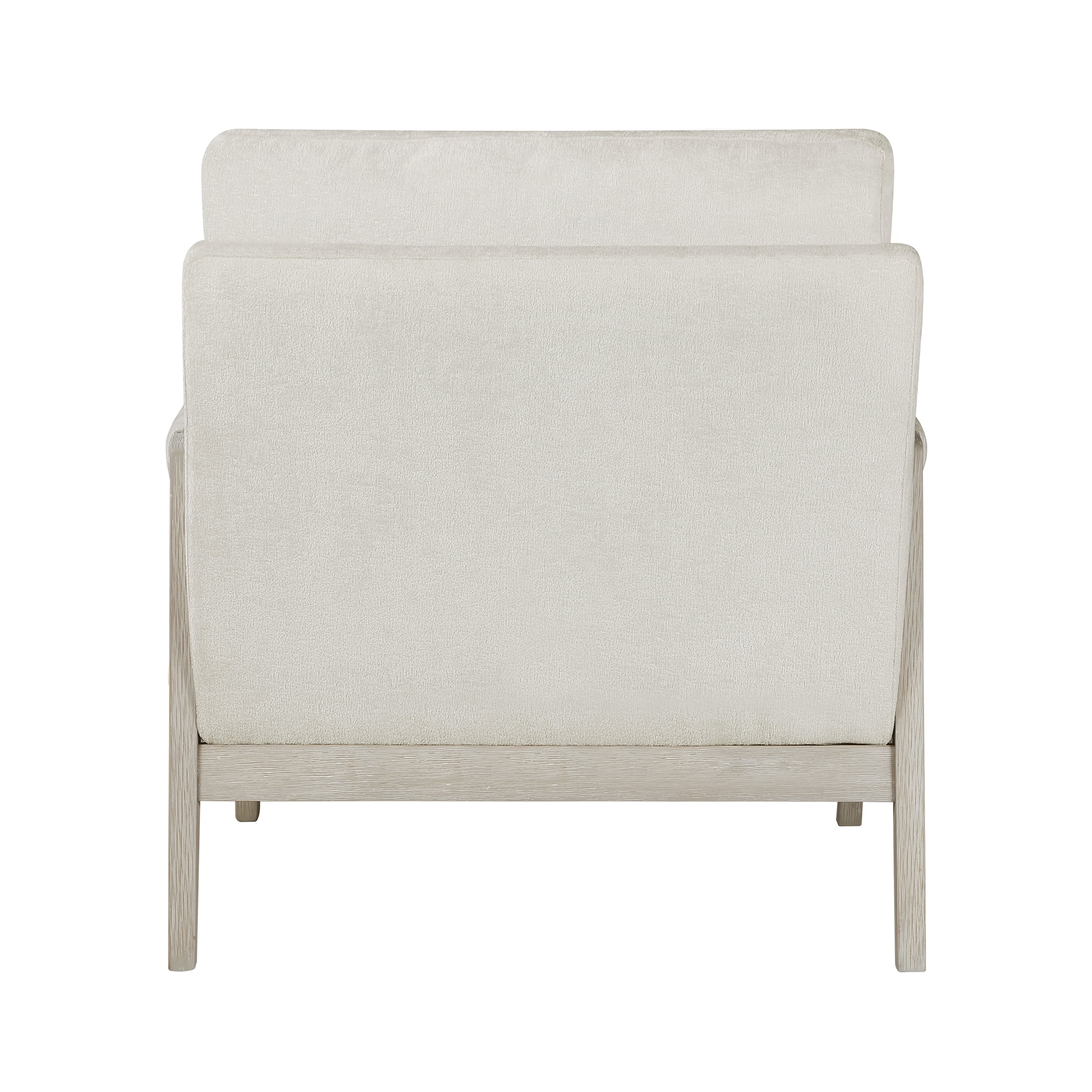 OakvillePark Glentop Wood Frame Chenille Accent Chair, Cream