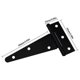 thumbnail image 2 of T Hinge Triangle Hinge Heavy Duty Galvanized Triangle T Hinge 4 Inch Black Can Be Used To Hang Cabinet Doors Garden Doors Wooden Boxes 2 Pie, 2 of 5