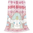 Sanrio Cinnamoroll,Hello Kitty ,Melody,Kuromi Bare Home Fleece Blanket