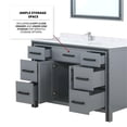 thumbnail image 4 of Pemberly Row 48" Cultured Marble Top Single Vanity with Sink in Dark Gray, 4 of 7