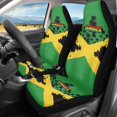 thumbnail image 2 of ZIATUBLE Jamaican Flag Car Front Seat Covers Palm Tree High Bucket Seat Protector Pack of 2 Polyester Driver Seat Covers for Women Fit for Car Truck SUV Auto Interior Accessories, 2 of 7