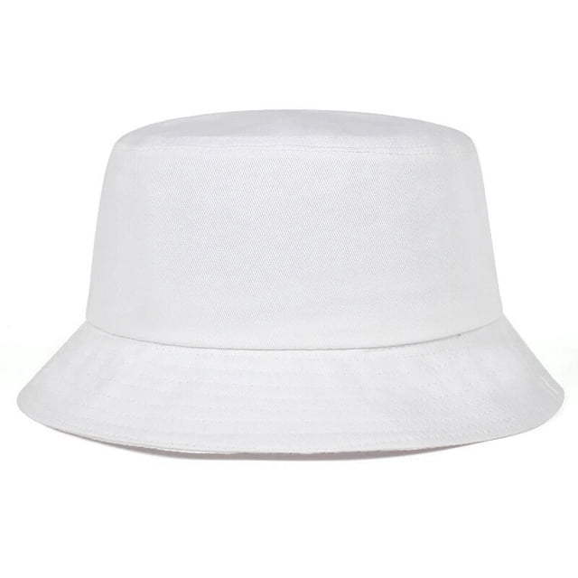 Unisex Light Board Solid Color Personality Bucket Hats Fishermen Caps Outdoor Casual Cap Sunscreen Hat White