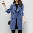 thumbnail image 3 of YOTAMI Chandail pour Femmes Automne Hiver Mode Décontractée Veste Décontractée Manteau Cardigan Ajusté Pardessus Formel Vert Armée, 3 of 5