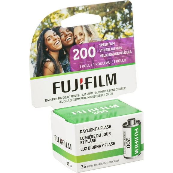 Fujifilm 35mm Color Negative Roll Film, 200 ISO, 36 Exposures
