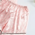 thumbnail image 5 of Uccdo Summer Boys Girls Satin Silk Short Sleeve Pajamas Set Button Down Blouse + Pants Sleepwear Loungewear Pjs Suit, Size 7-12 Years, 5 of 8