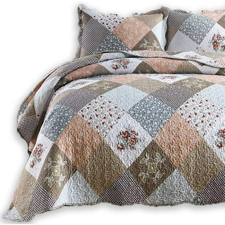 Bedspread Quilt Set Of 3 Reversible, King Size Bedspread In Cm