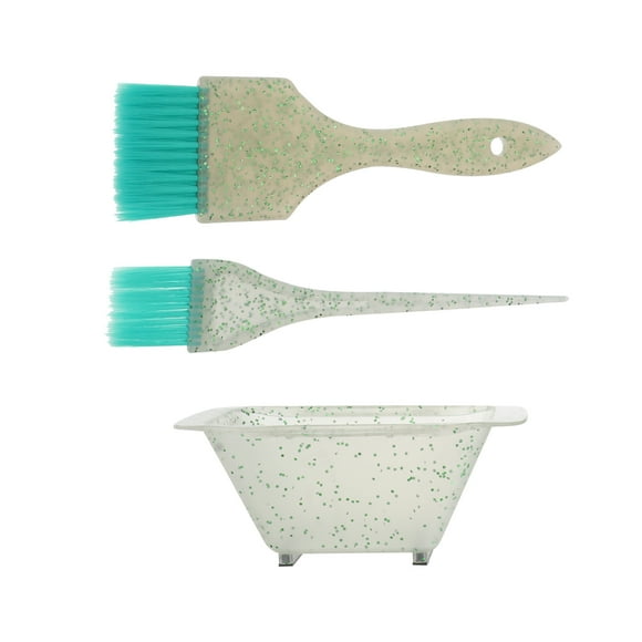 1 set of Hair Dye Color Brushes and Bowl Set Hair Coloring Brush Mixing Bowl Kit