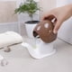 thumbnail image 5 of Dispensador de loción de jabón de manos en forma de caracol | Contenedor de bomba de plástico | Boca ancha | Decorativo para Baño Cocina | 17,5x11x7,2 cm | Ecológico | Café blanco negro | 1, 5 of 6