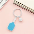 thumbnail image 4 of CRAFTHROU 2pcs Tennis Racket Keyring Zinc Alloy Mini Pickleball Paddle Charm Decoration for Sports Enthusiasts Birthday, 4 of 8