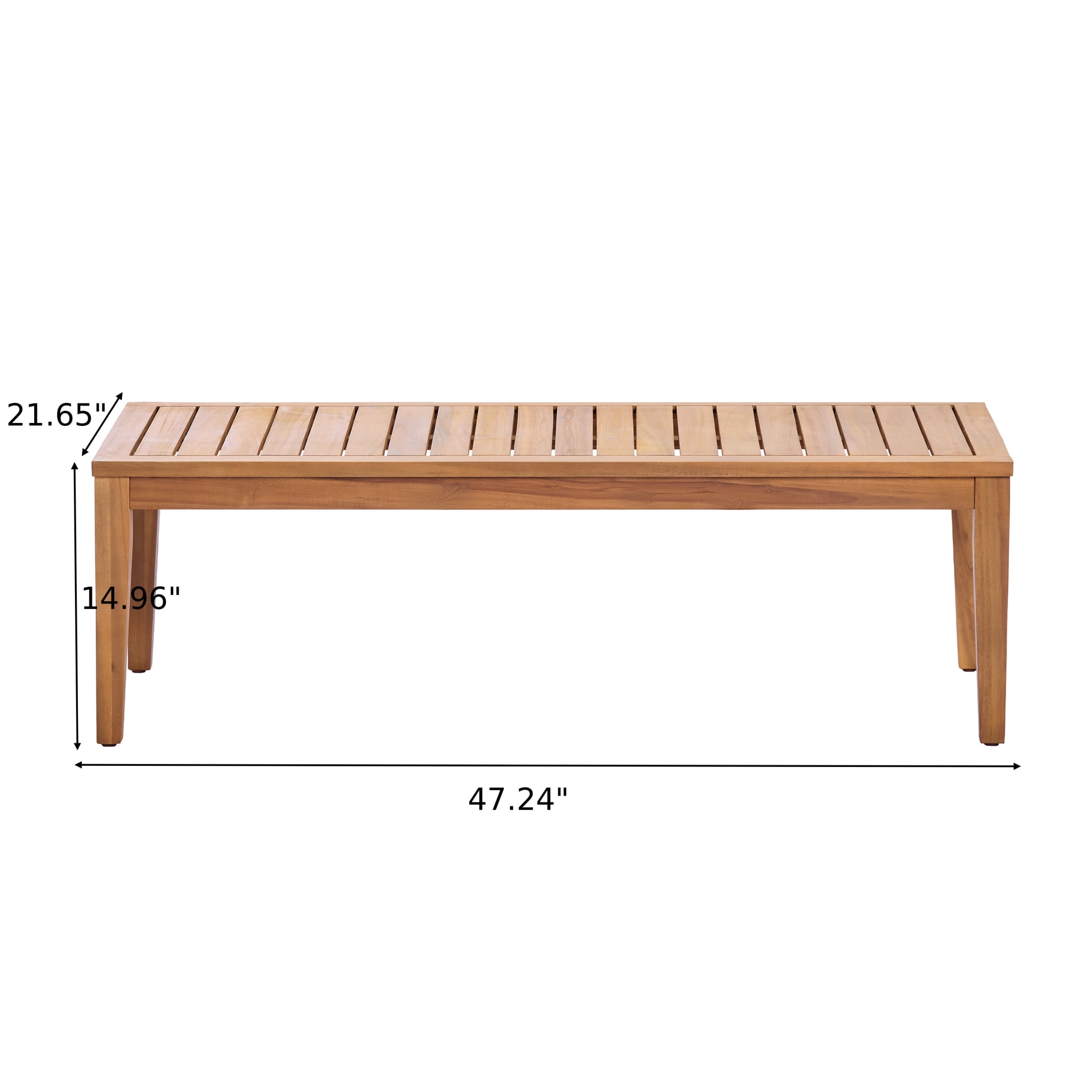 Christopher Knight Home 5-Piece Acacia Wood Outdoor Patio Furniture Set with 8 Seats, Teak+Beige