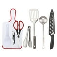 thumbnail image 3 of Portable Travel Utensils Set 9pcs Stainless Steel Camping Kitchen Cookware Set Kitchenware for Backpacking BBQ Camping Picnic, 3 of 7