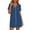 Dark Blue, variant on yillto Women Nightshirts Buttons down Nightgown Short Sleeve V Neck Sleepwear Pajamas Dress with Pockets