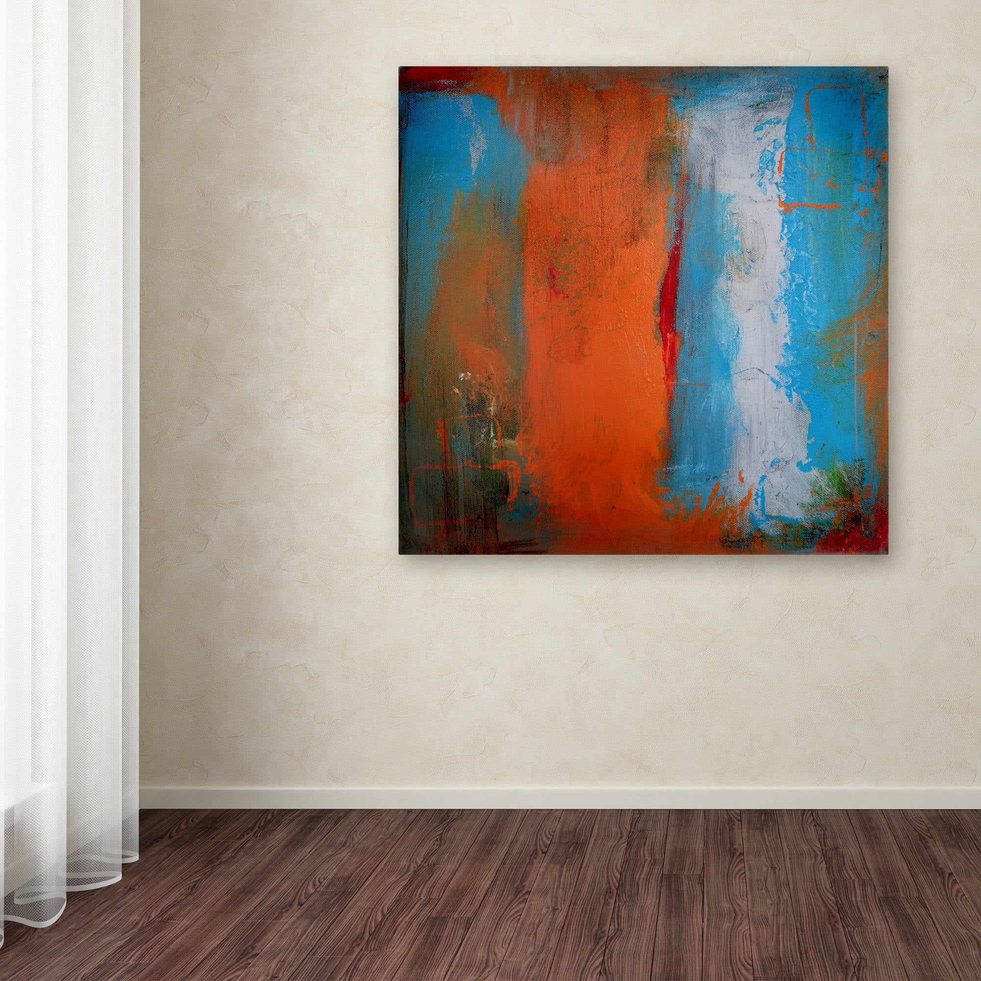 Trademark Fine Art "Orange Swatch" Canvas Art by Nicole Dietz