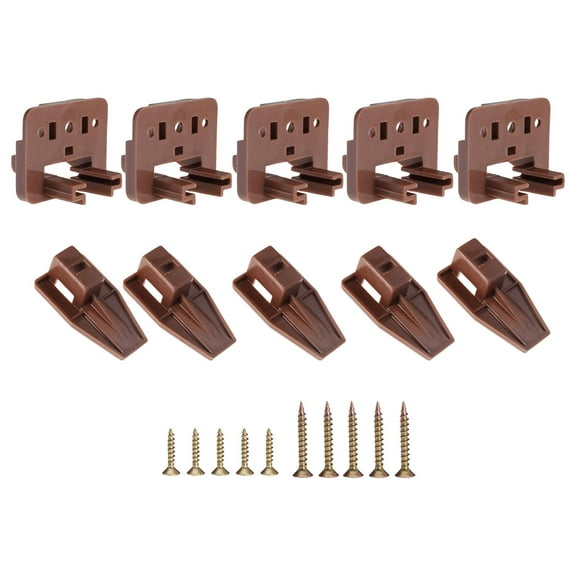10 Sets Drawer Track Guide and Glides,Center Mount Drawer Slides Drawer Replacement Part Guides,Fits for Kenlin Rite Trak 1 System Dresser Nightstand