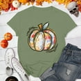 thumbnail image 2 of 2024 Tshirts For Women Dressy Casual Pumpkin Graphic Pumpkin Tops Loose Fit Pullover T Shirts, 2 of 3