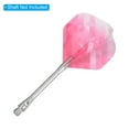 thumbnail image 4 of Uxcell Vuelo de Dardos, Paquete de 6 Accesorios de Dardos Estándar de PET Estilo Geométrico, Rosa, Blanco, 4 of 5