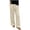 Khaki Pant, variant on Kvture Women's Striped Wide Leg Yoga Pants High Waist Loose Fit Sweatpants Baggy Drawstring Casual Lounge Flared Joggers Light Blue Pant L