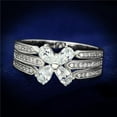 thumbnail image 1 of Alamode TS092-9 Women Rhodium 925 Sterling Silver Ring with AAA Grade CZ in Clear - Size 9, 1 of 1