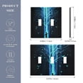 thumbnail image 2 of Yayeee Toggle Light Switch Wall Plate 3-Gang 6.37"x4.48" Decorative Outlet Cover, Blue Tree, 2 of 7