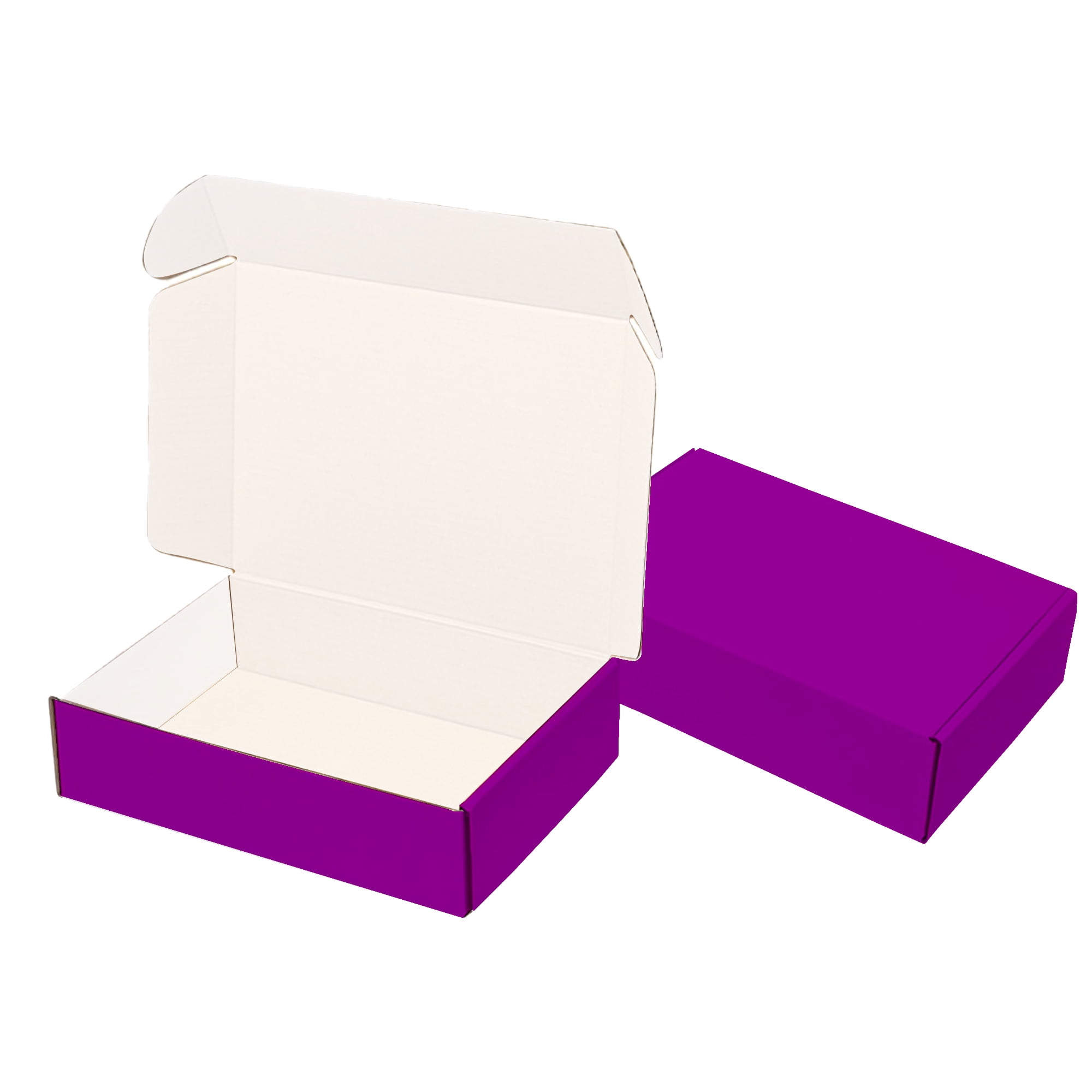 Ucanpack 1/8" Inch Thick Moving Mailers Box 7½x6 5/8x6½", Made In USA- Small Boxes For Gift 25 Pcs, Purple Corrugated Carton For Small Business, Packing Supplies