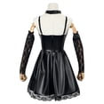 thumbnail image 3 of Death Note Misa disfraz de Cosplay para mujer, vestido Sexy de Anime, collar cruzado negro, anillo de cuello, conjunto completo, peluca dorada, Carnaval de Halloween, 3 of 3