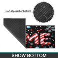 thumbnail image 7 of Christmas Kitchen Rug Set of 2 Non Slip Kitchen Mats for Floor,Home Winter Snowflake Welocme Christmas Kitchen Floor Mats for Bathroom,Room Outdoor (47x17+30x17in), 7 of 7