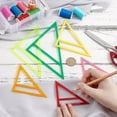 thumbnail image 4 of 6Pcs 6 Sizes Dog Bandana Sewing Template Set Small Reversible Triangle Sewing Quilting Acrylic Quilting Template Stencil for Small Dogs Cats Pets Bib Bandana Headscarf Making, 4 of 9
