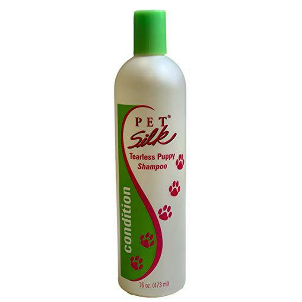 pet silk tearless puppy shampoo (16 ounce) tear free dog shampoo with