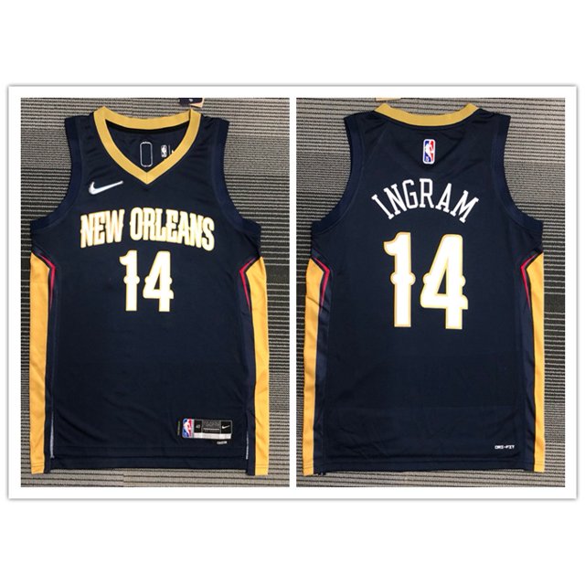 hot pressed 2022 nba Orleans Pelicans No. 14 Ingram white city ediiton basketball jersey Gao Jiahui unisex