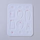 thumbnail image 2 of 5pc Earring Pendant Silicone Molds Resin Casting Molds For UV Resin Epoxy Resin Jewelry Making Mixed Shapes White 156x122x4mm Hole: 1.5mm, 2 of 4
