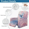 thumbnail image 5 of HELLHERO Butterfly Print Lazy Boy Chair Covers for Reclining Chair Cherry Blossom Print Sofa Cover Recliner Sofa Slipcovers with Side Pockets, 5 of 8