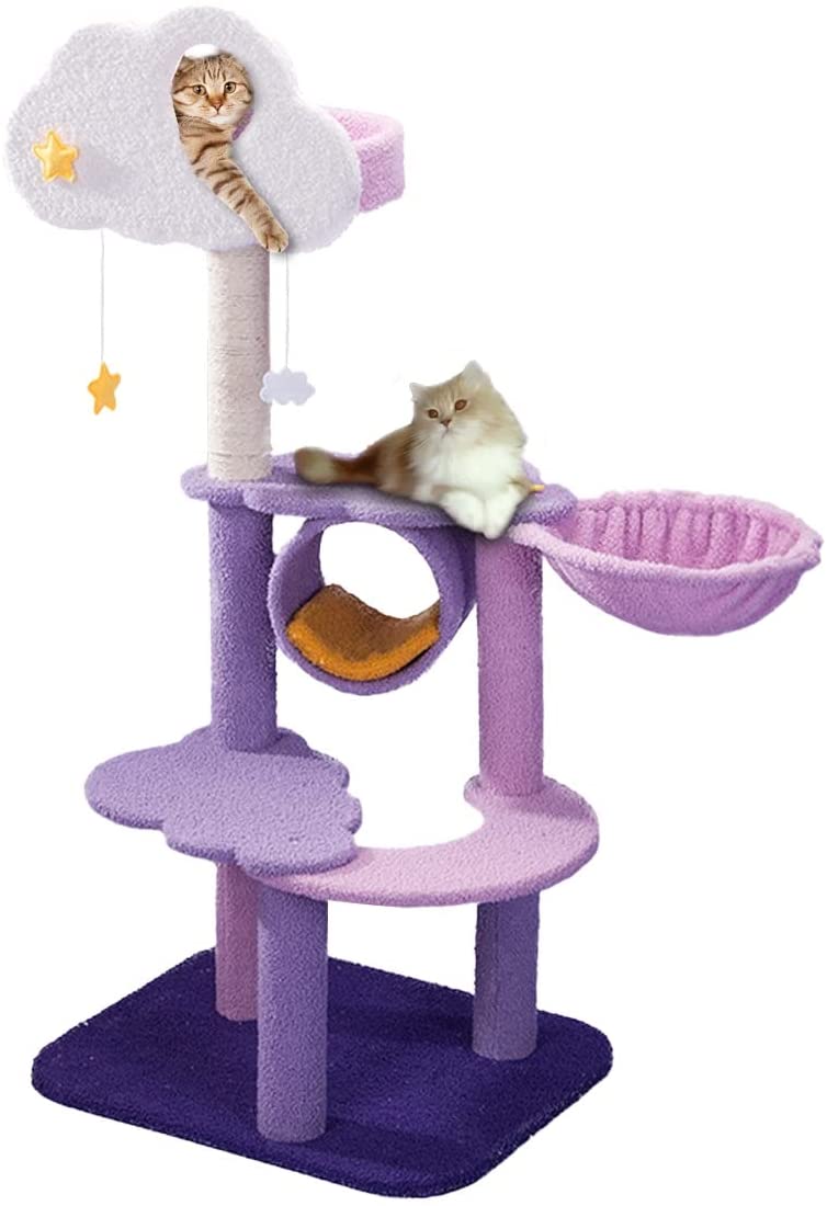 purple cat tower