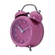 thumbnail image 3 of Mini reloj despertador con marco de metal retroiluminado, reloj de viaje, reloj de mesa para dormitorio Rosado, 3 of 9