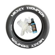 Tire Sticker 9766021231 1.25 in. Mickey Thompson White Tire Sticker, Set of 8