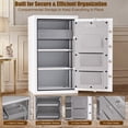 thumbnail image 3 of TigerKing Large Fireproof Safe, 8.78 Cu Ft Steel Home Safe Box with Digital Lock, UL72 1200°F 30Min Fire & 72Hr Waterproof, Matte Finish, White, 3 of 9