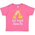 thumbnail image 3 of Inktastic My Nani Loves Me Giraffe Boys or Girls Toddler T-Shirt, 3 of 5